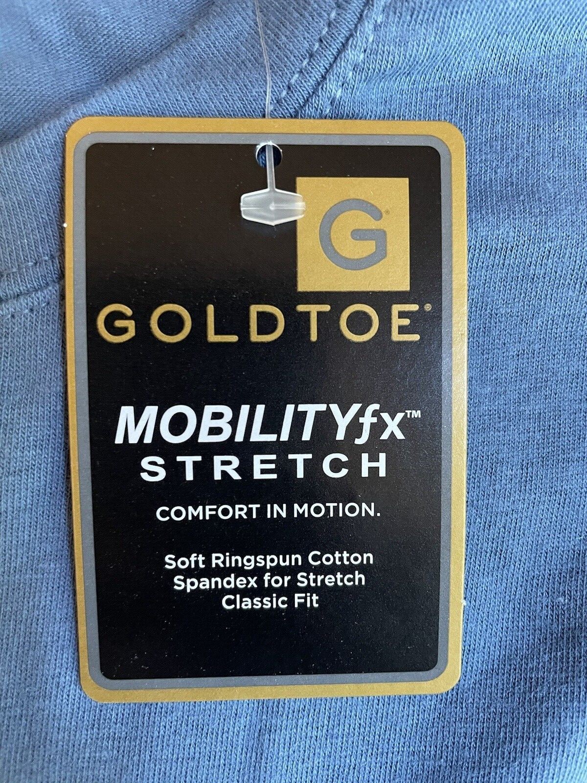 GoldToe Mens Mobility FX Stretch Short Sleeve Cotton T Shirt TEE Rare Size M NWT gallery