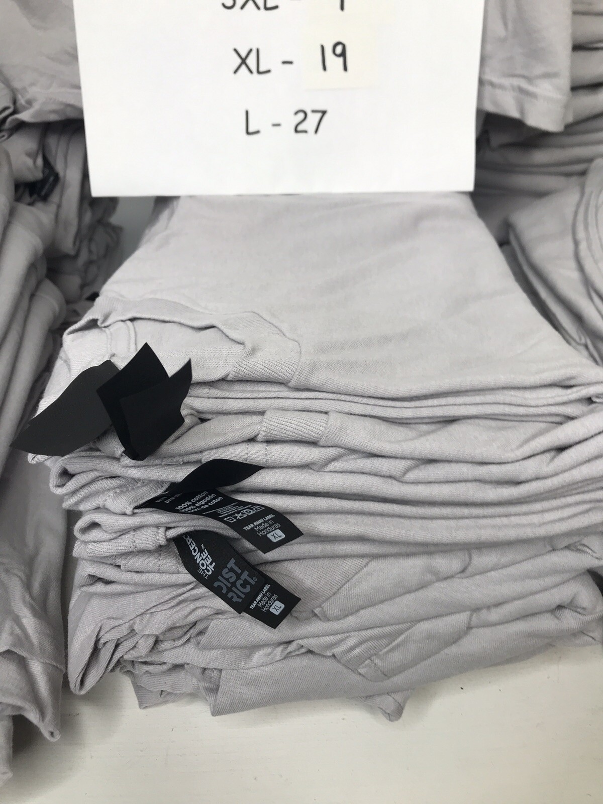 The Concert Tee T-Shirts District DT5000 Silver/Grey ~ L - XL - 3XL ~Lot/55 ~NEW gallery