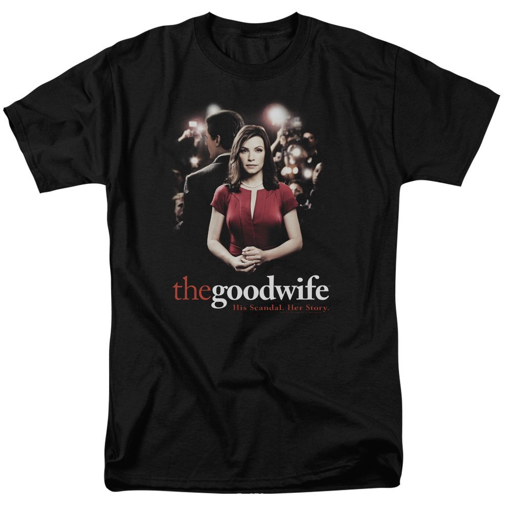 Trevco Adult Good Wife Short Sleeve T-Shirt, Black, Medium