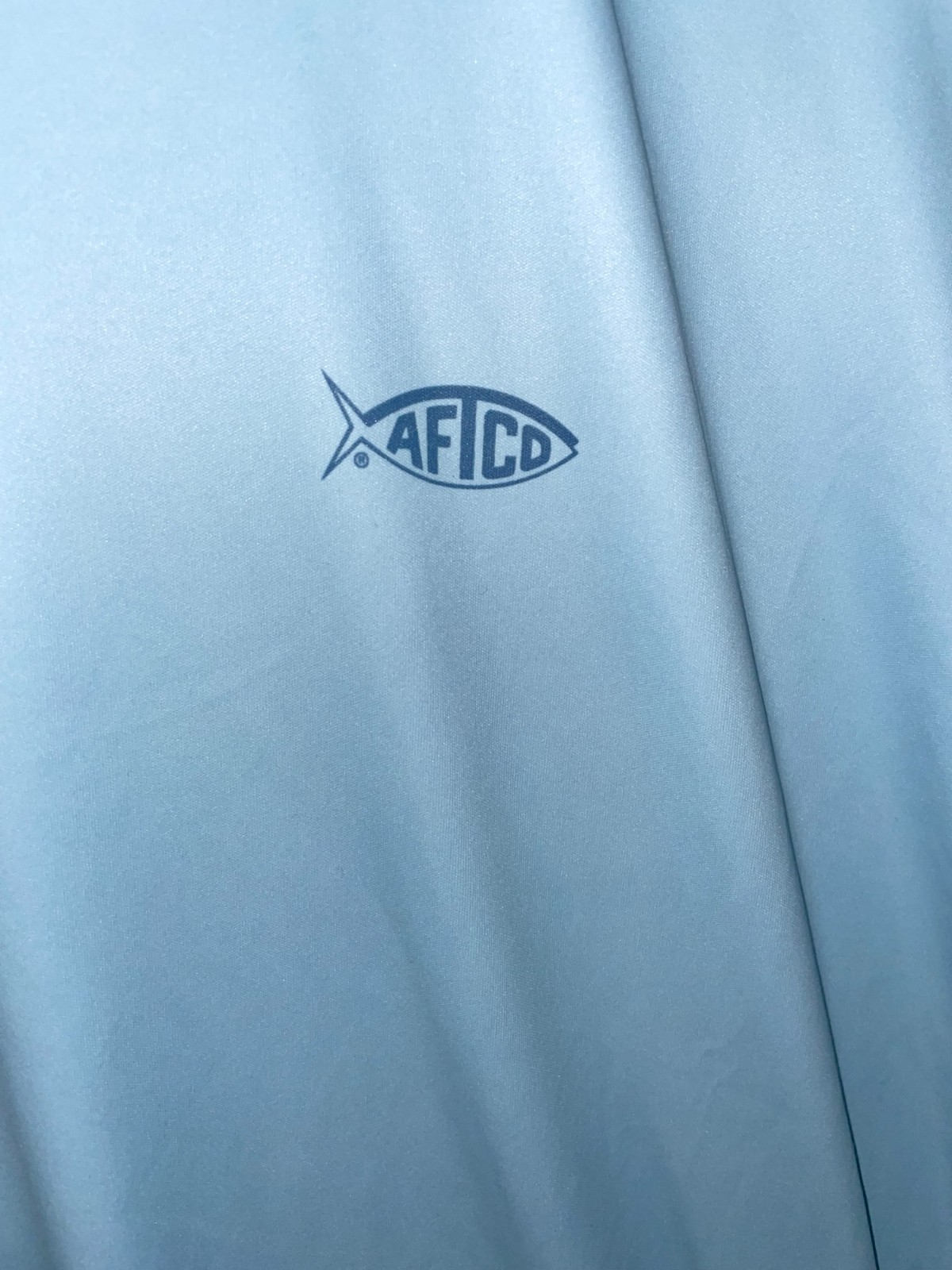 Aftco T-Shirt Mens XXL Blue Performance Stretch Fishing Graphic Freeport Marina gallery