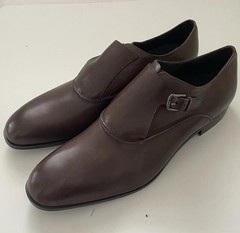 Donald J Pliner Men Sergio-TK Monk Strap Shoes 15M Expresso Brown Italian New