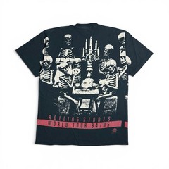 Rolling Stones 1994 Voodoo Lounge Skeleton AOP T-Shirt Black XL Vintage