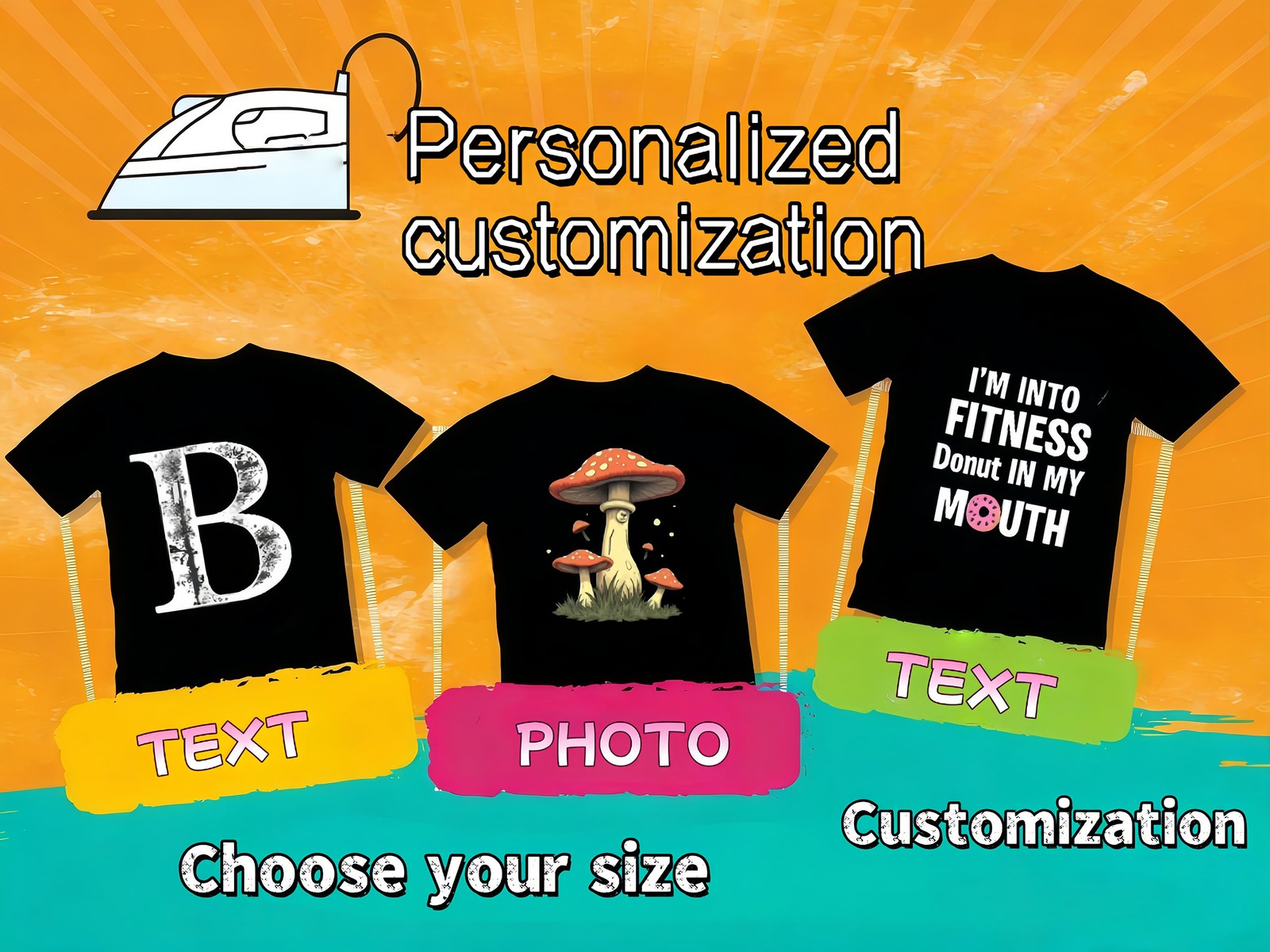 Custom Shirt We Print Anything Unlimited Text Logo Photo Personalized Unisex Tee gallery