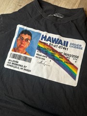 Superbad McLovin Hawaii Driver License Graphic T-Shirt