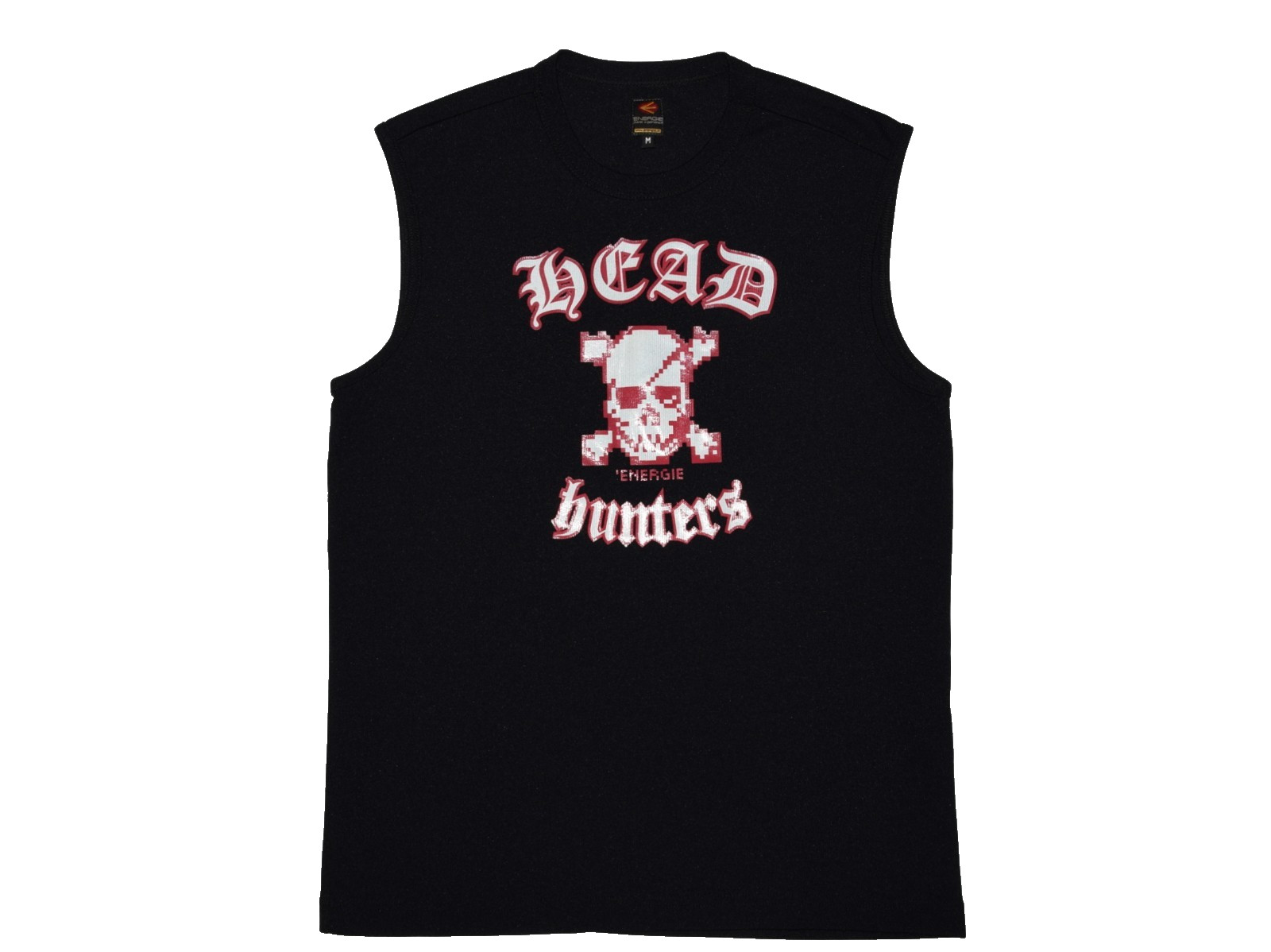 VTG 90s ENERGIE HEAD HUNTERS SKULL SLEEVELESS T-SHIRT TANK TEE M/Slim ITALY Y2K gallery