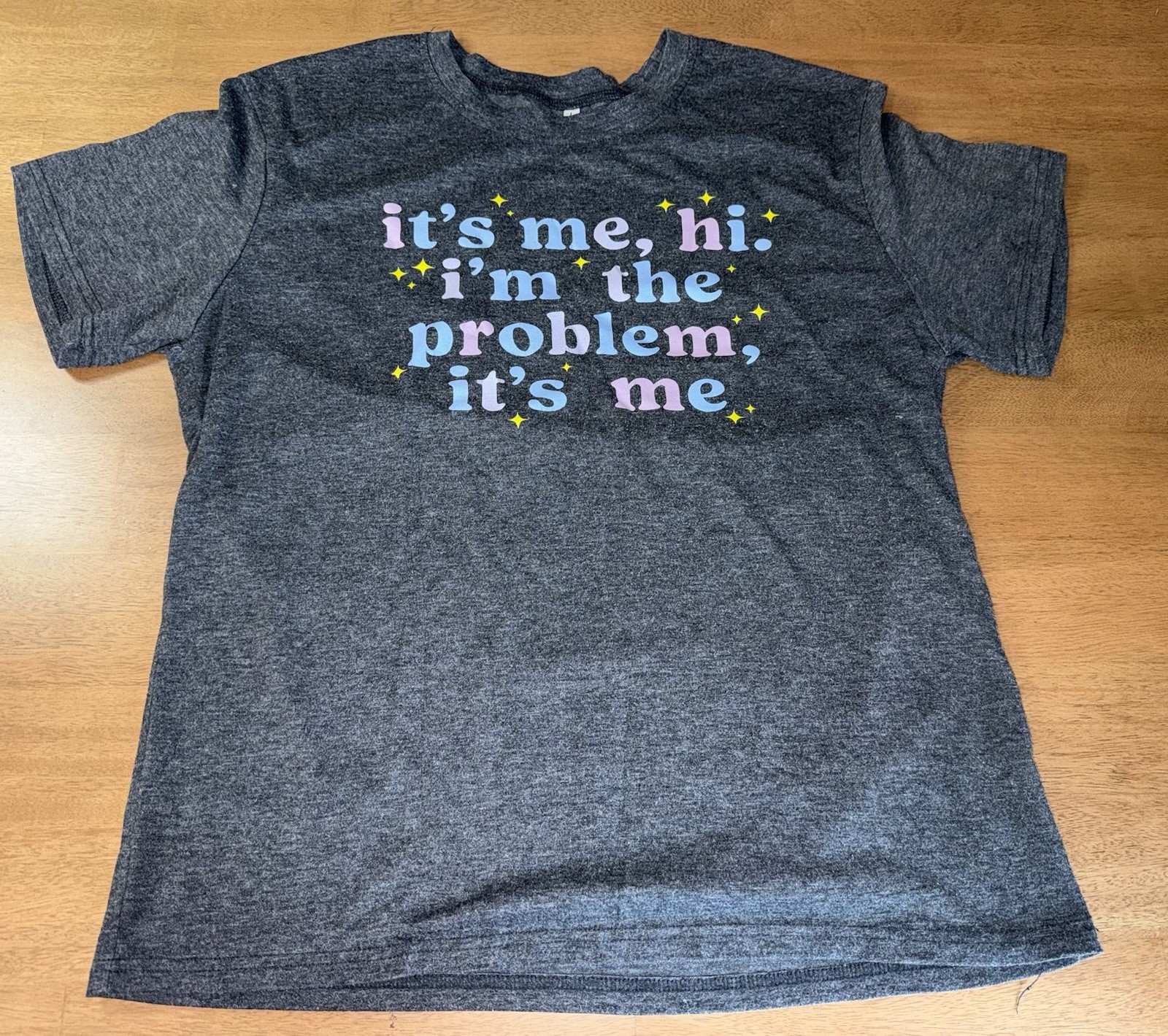 Swifty Shirt Top Grey It's Me Hi Im The Problem It's Me Women’s Size Large gallery