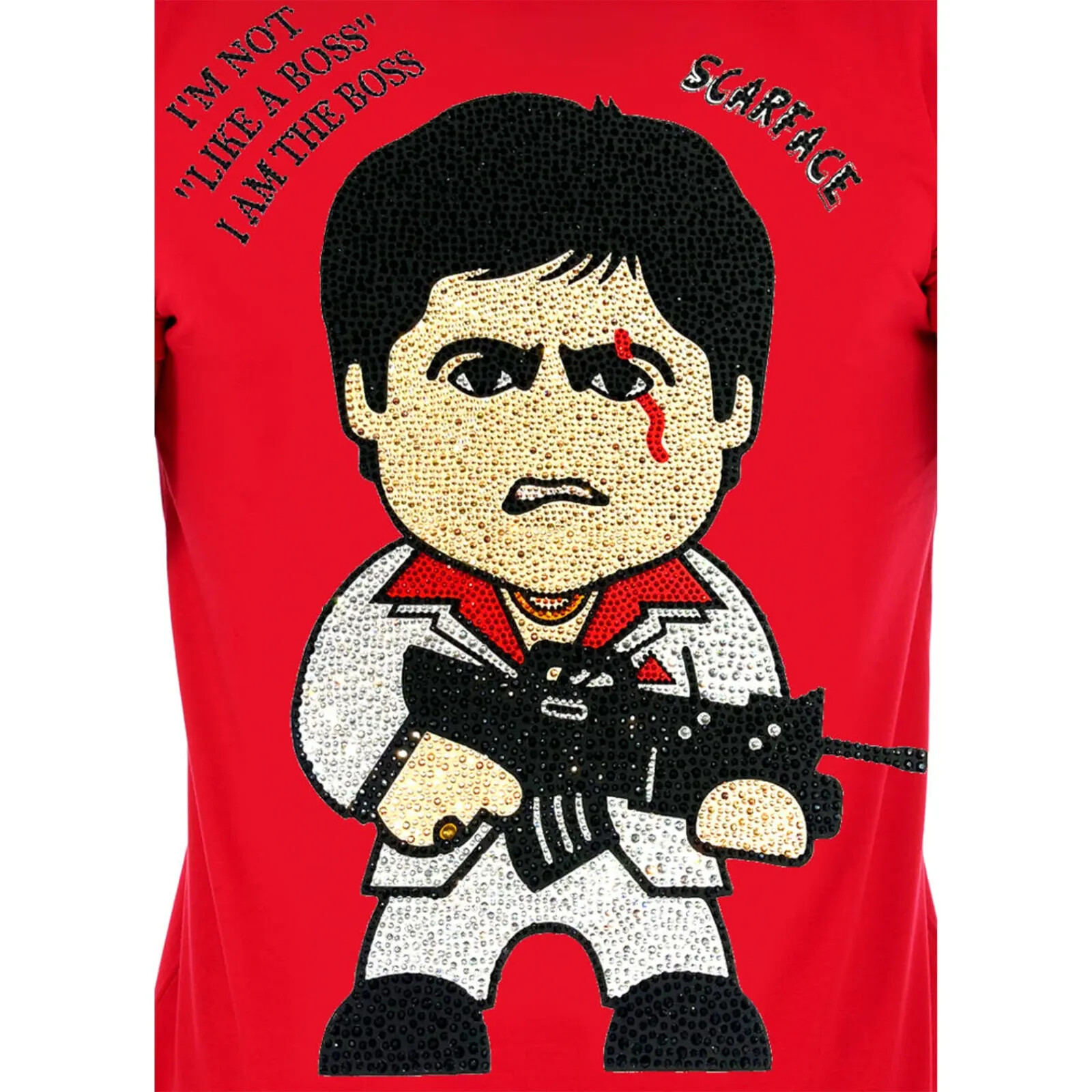 Avenue George V Paris T-Shirt Scarface Men's Red Tony Montana M L XL 2XL 3XL gallery