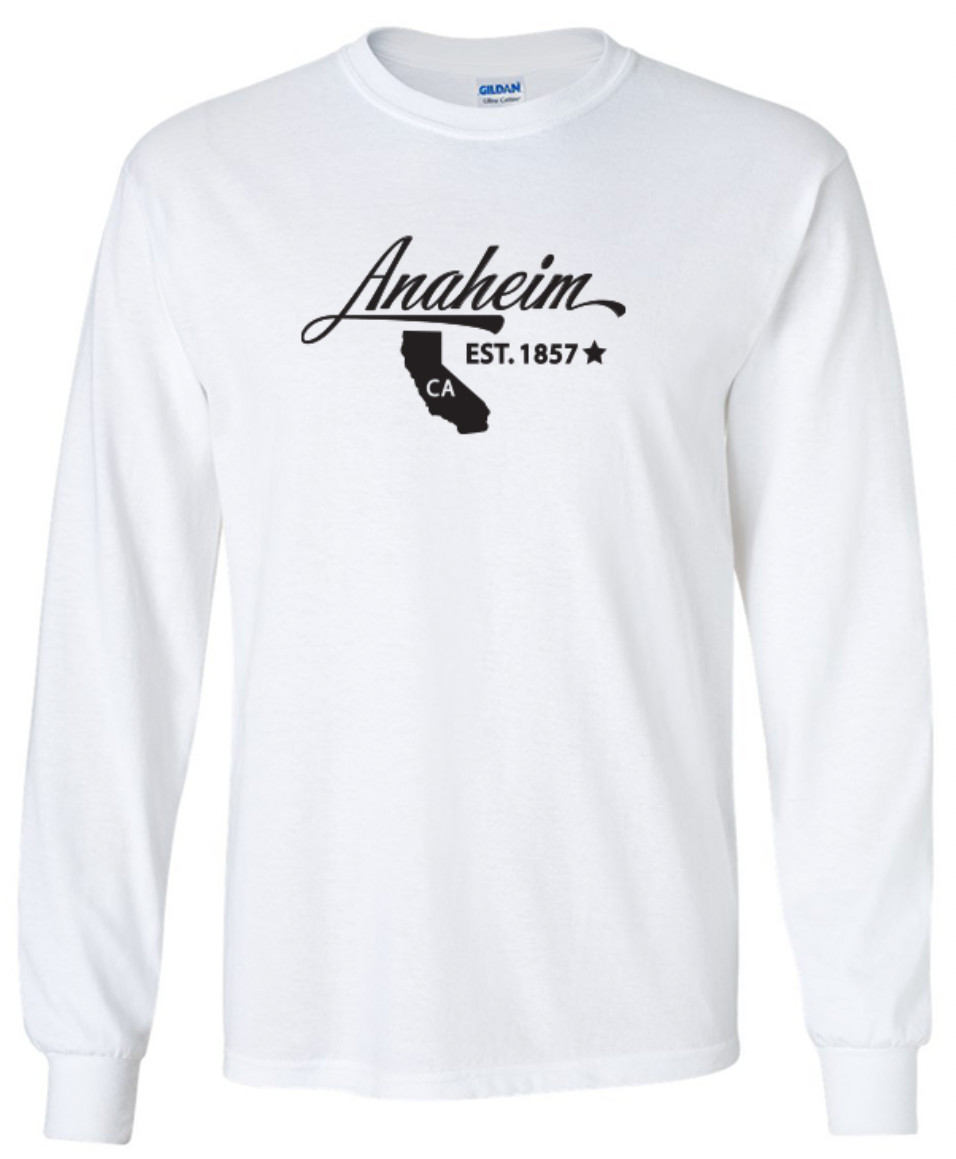 Anaheim California State T-Shirt Long Sleeve Graphic Tees Unisex Apparel Design gallery