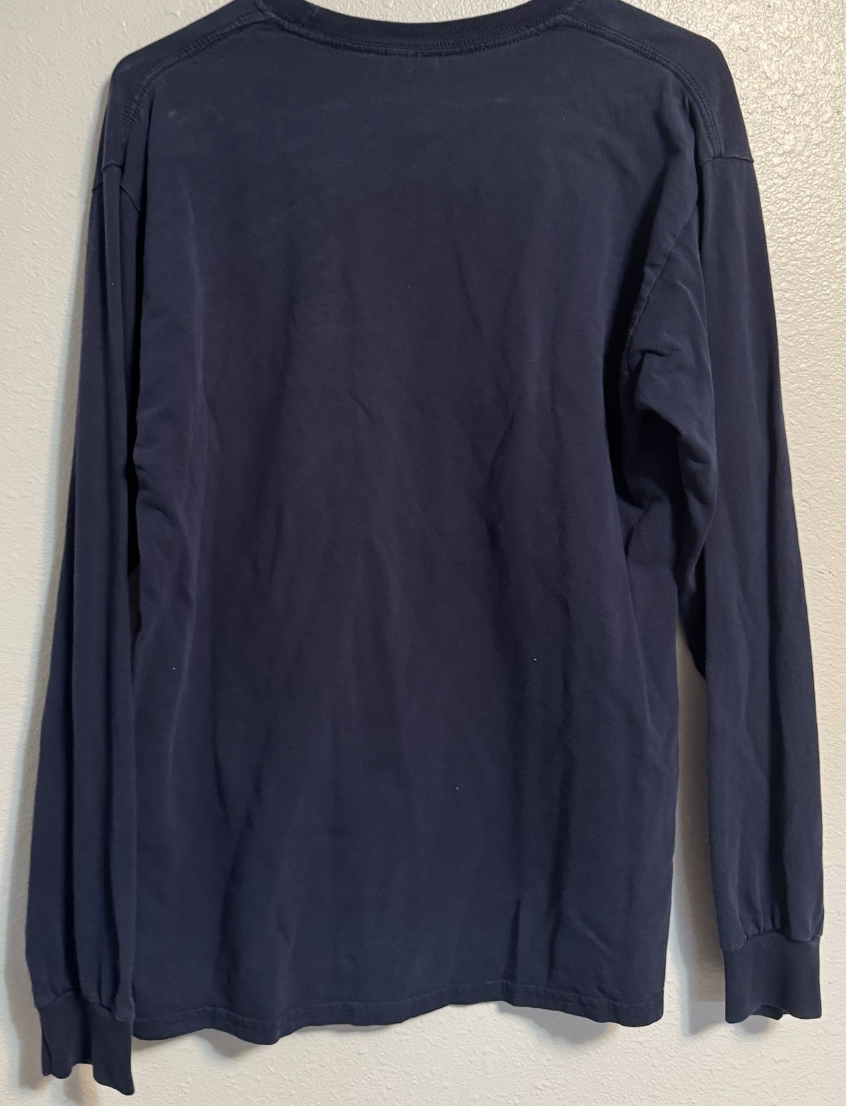 Gildan Lake Placid Adirondack Mountains 1892 Graphic Navy Long Sleeve Tee M gallery