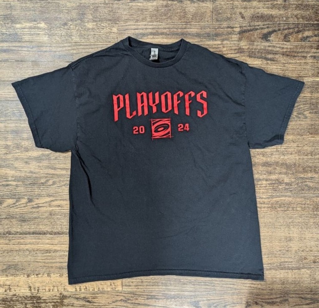 Carolina Hurricanes 2024 Playoffs T-Shirt – XL – Black Red Graphic NHL Hockey gallery