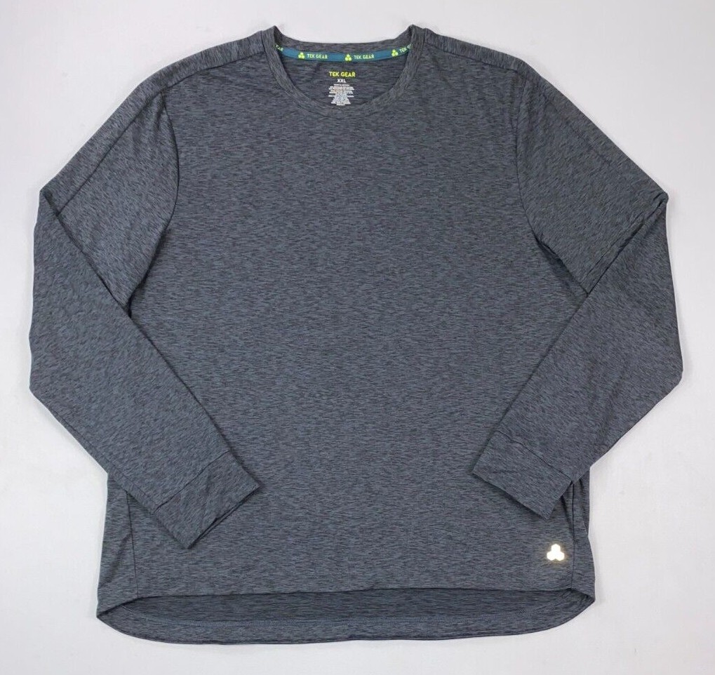 NEW Men's Tek Gear Polyester/Spandex 2XL Heavyweight Long Sleeve Shirt gallery