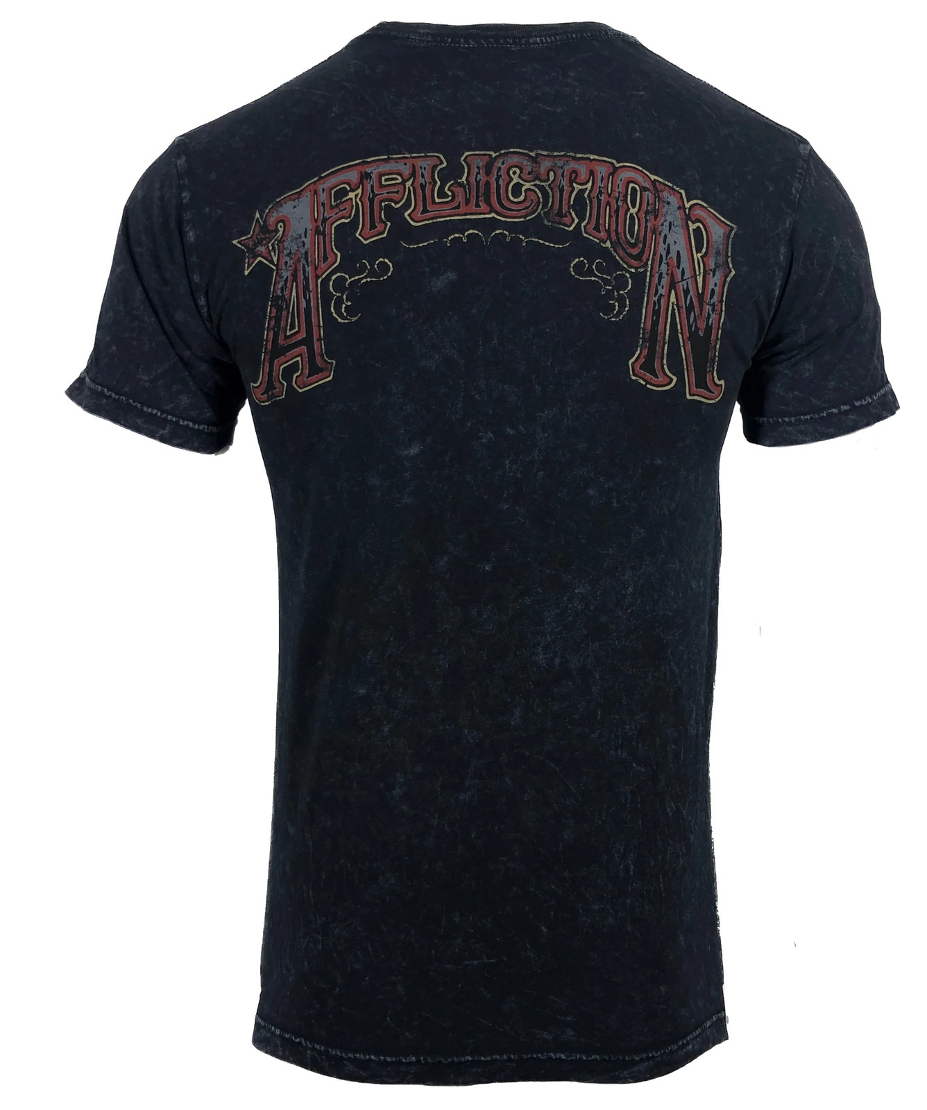 AFFLICTION Men's T-shirt AC IROQUOIS BLACK LAVA Biker Skull Tattoo MMA S-4XL gallery