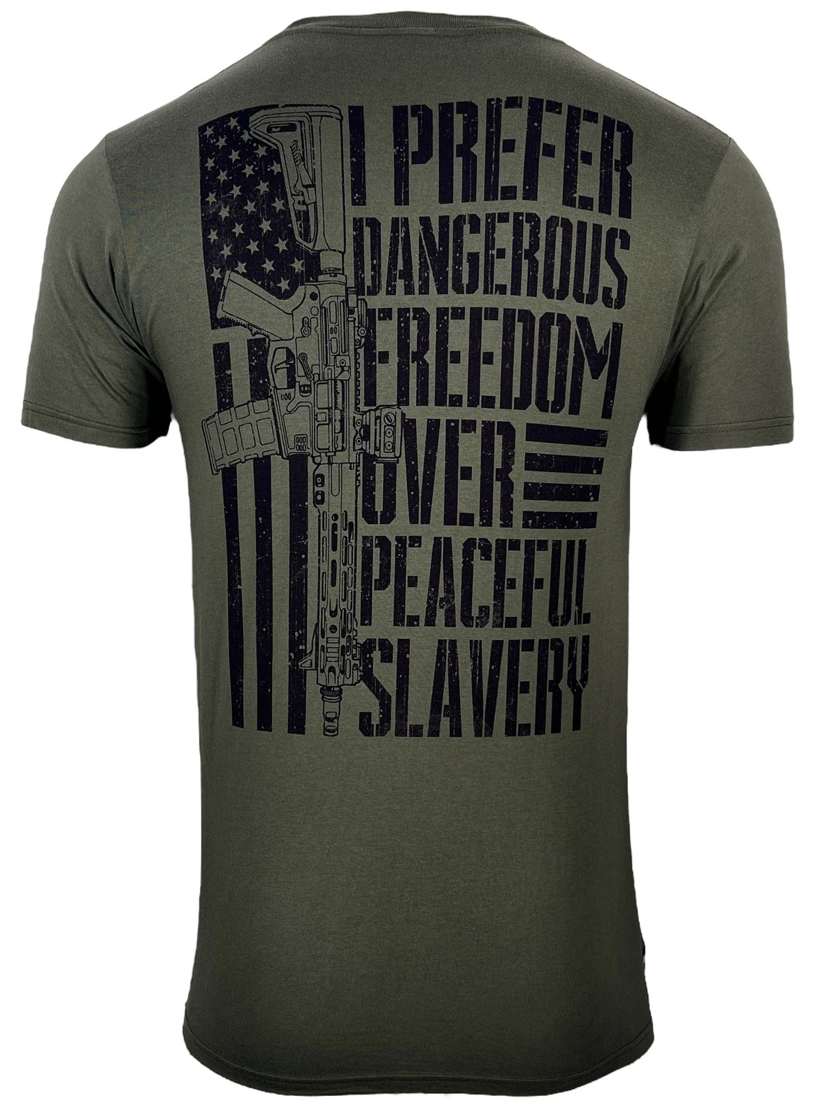 Howitzer Style Men's T-Shirt Freedom Over Military Grunt MFG gallery