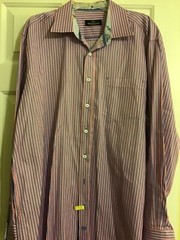 Bugatchi uomo Button down shirt size XXL flip cuff