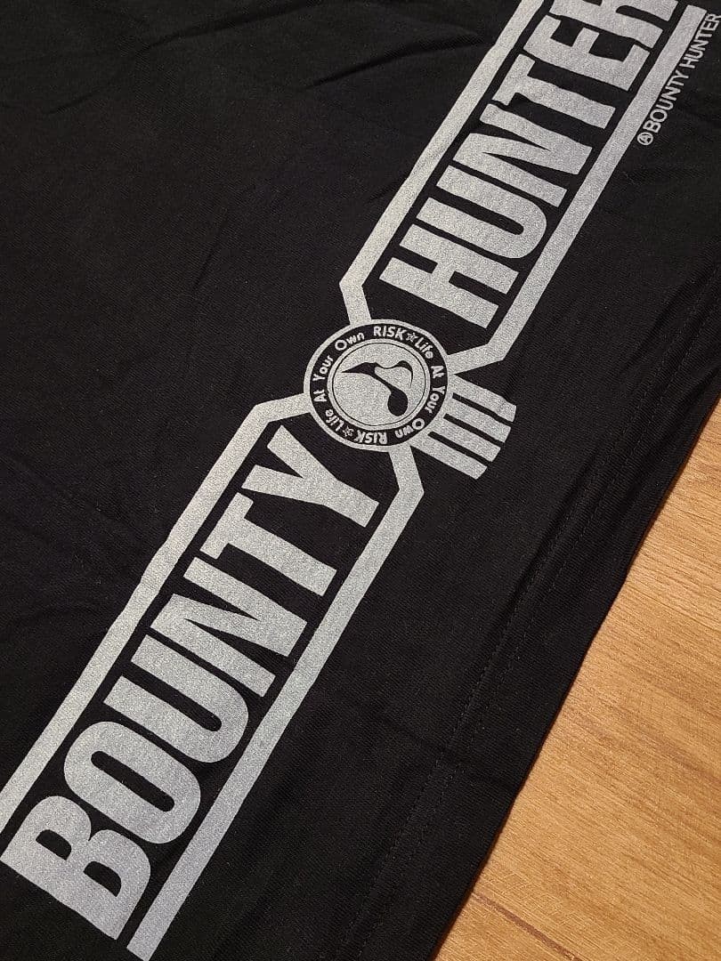 BOUNTY HUNTER x RISK Collab T-Shirt Black XL Harajuku Punk Rock Graphic Rare gallery