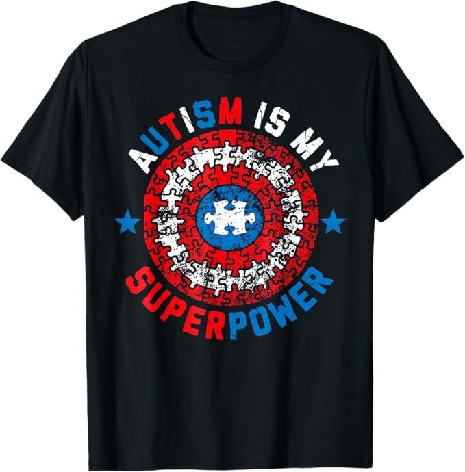 Autism is My Superpower Autism Awareness Autistic for Boys T-Shirt gallery