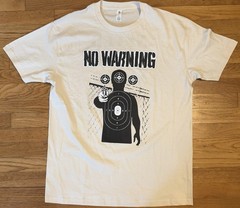 NO WARNING NEVER FORGET NEVER FORGIVE EURO SHIRT LARGE NATURAL HARDCORE FREE S/H