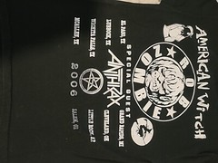 Rob Zombie Tour Shirt – SMALL Educated Horses Tour American Witch ANTHRAX 2006