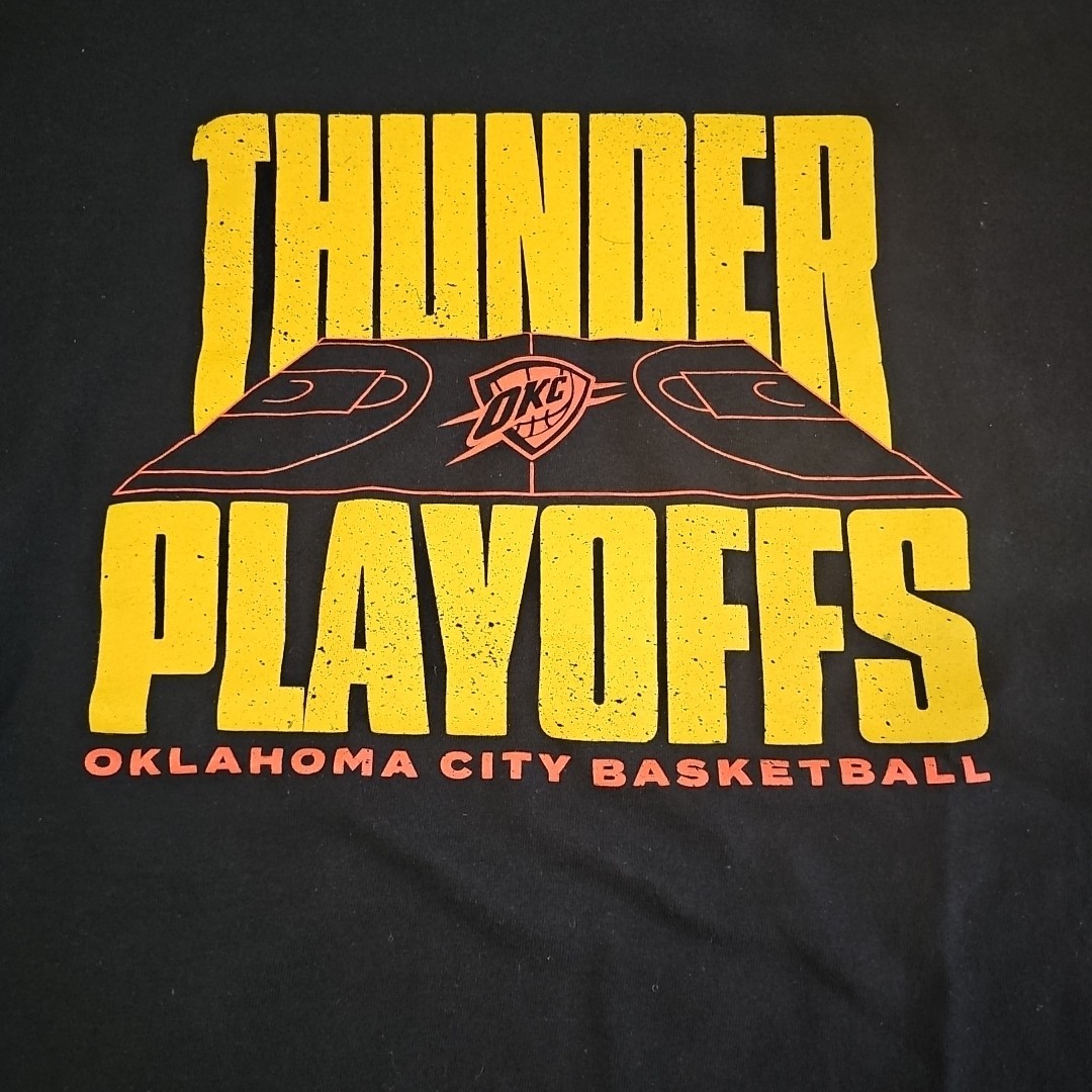 2025 NBA Playoffs Series 2 Game 2 OKC Thunder Shirt Mens Black XL gallery