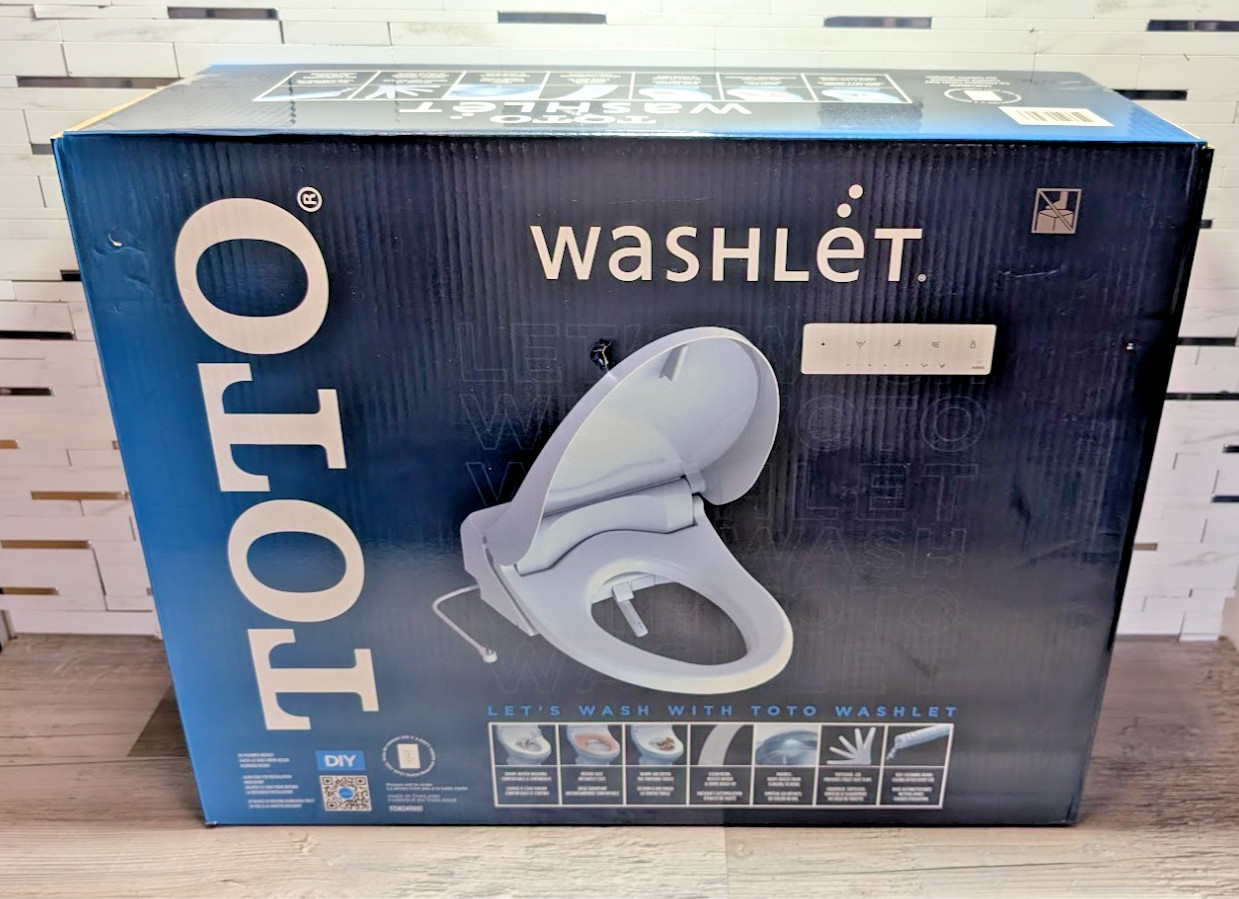 TOTO T1SW2491#01 Washlet Elongated Bidet Toilet Seat with Remote Control