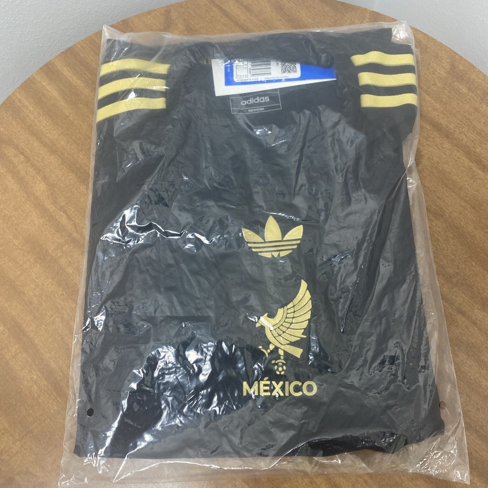 Authentic Adidas Mexico Gold Cup Black/gold 2025 Soccer Jersey Size M JF2639 NWT