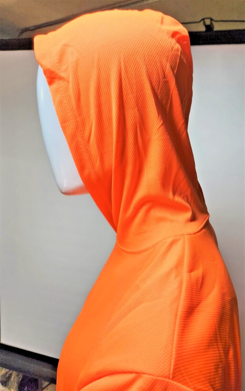 Hi Vis Long Sleeve Safety Shirt With Hoodie, Quick Dry Polyester Birdeye mesh gallery