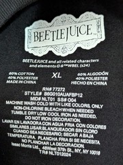 NWT Beetlejuice Ghost With The Most T-shirt Unisex XL Black 80s Movie Retro
