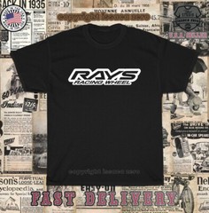 New Tees RAYS Racing Wheels Logo Men’s T-Shirt American T-Shirt