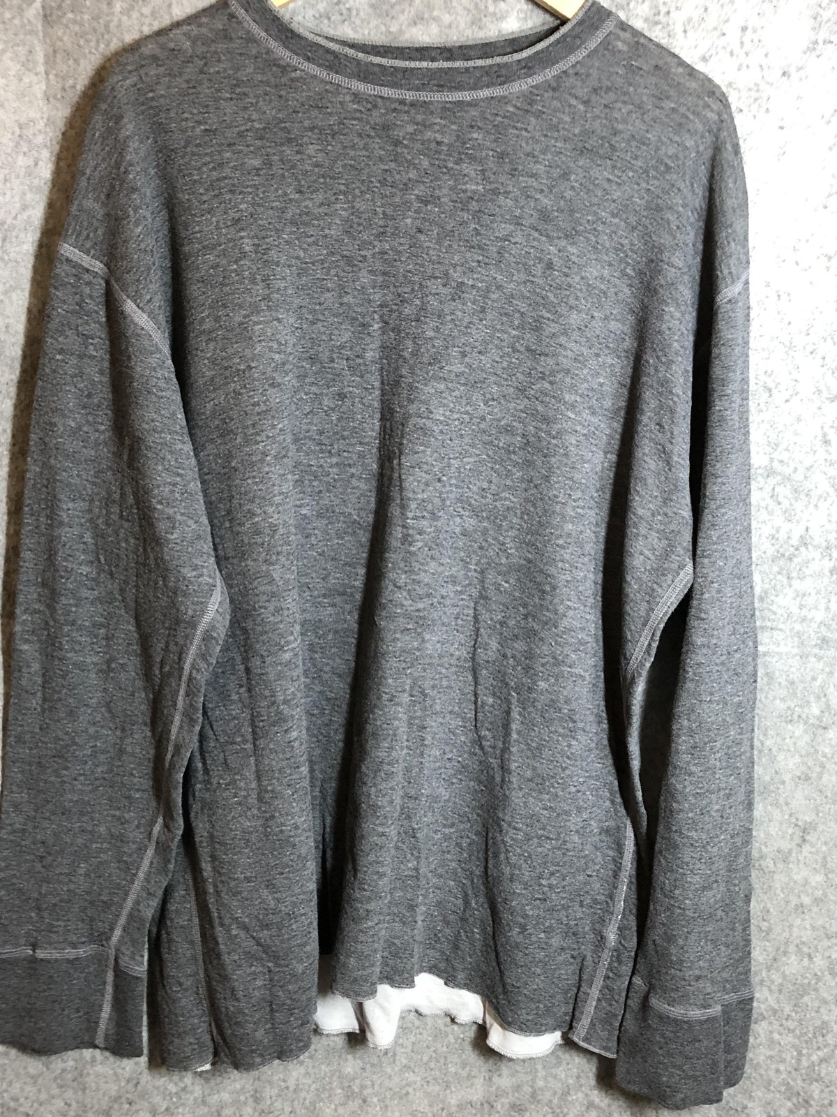 L.L.Bean Two-Layer Shirt Extra Large Heather Gray Double Insulated River Driver gallery
