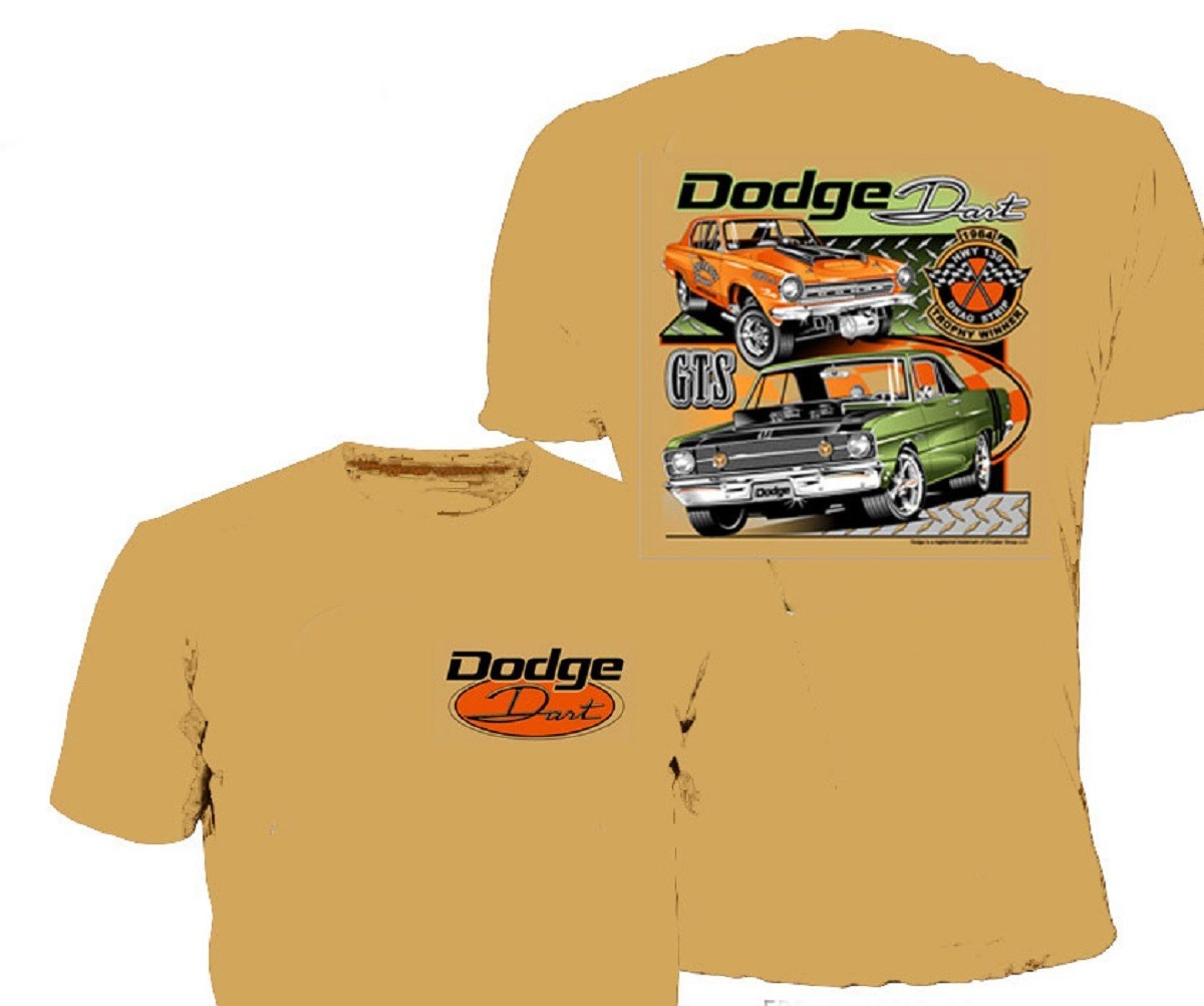 Classic Dodge Darts Mens T shirt Mopar Licensed David Carey gallery