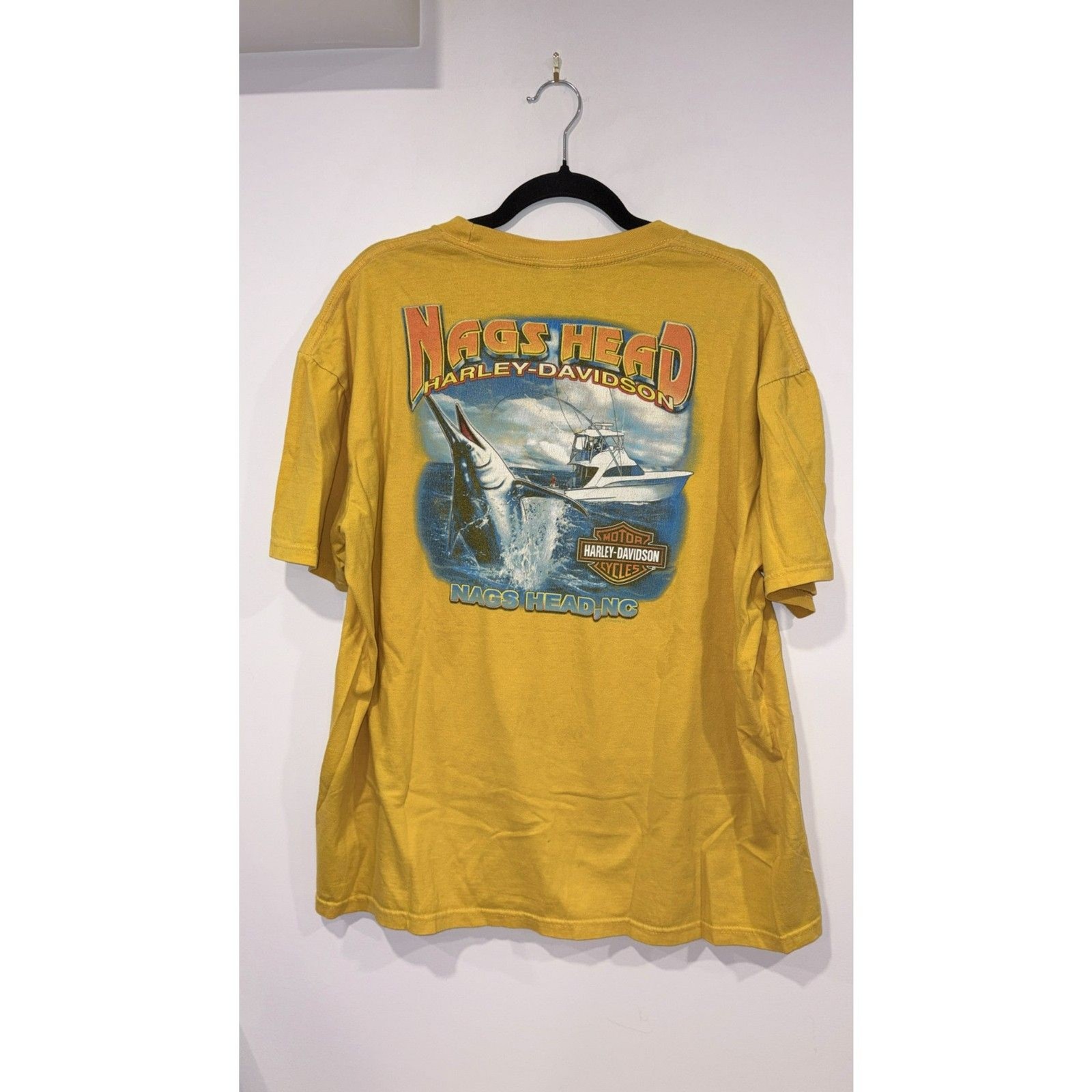 Harley-Davidson 2011 Nags Head NC Marlin Graphic Tee XL 100% Cotton gallery