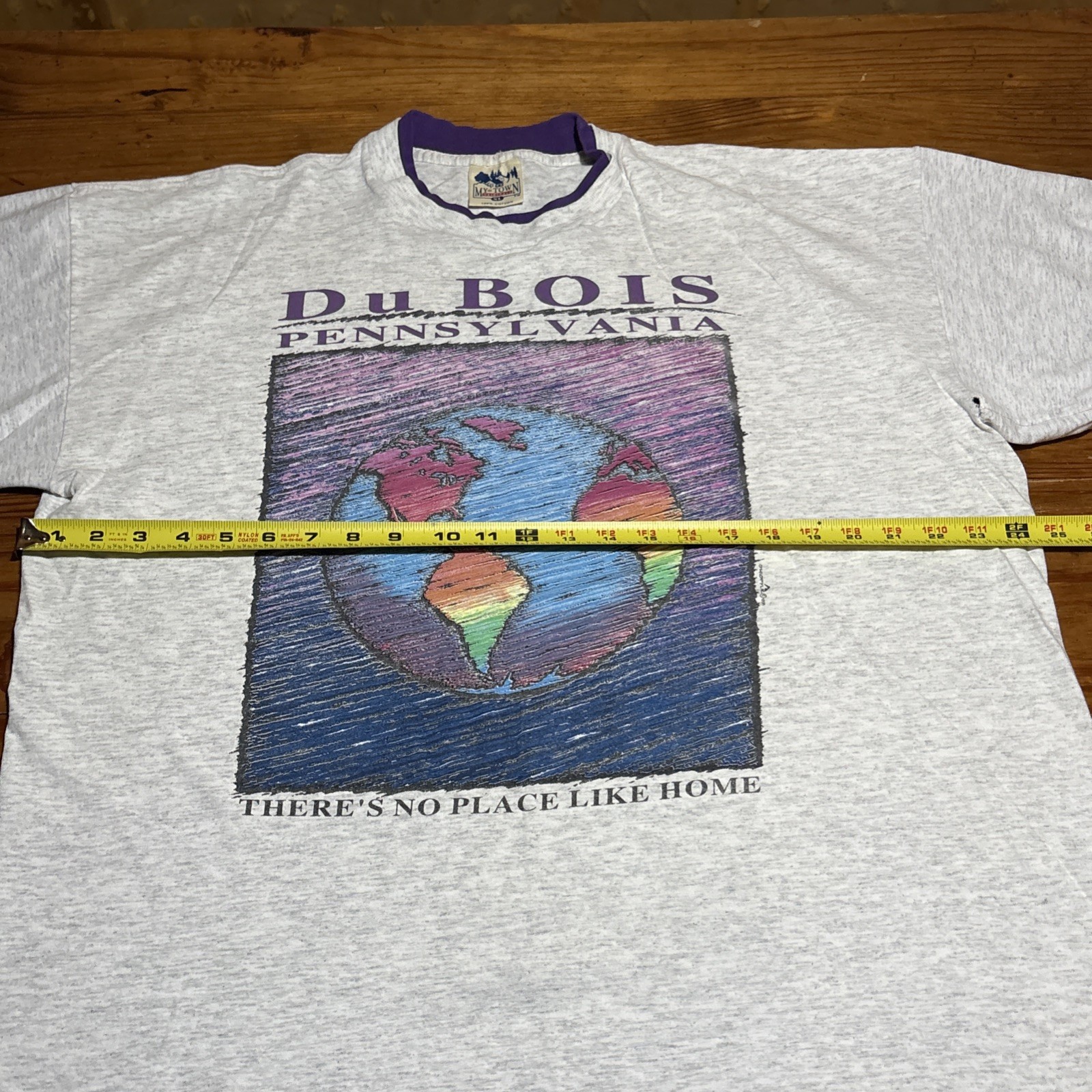 Vintage 90s Du Bois Pennsylvania Earth Nature Art Single Stitch Shirt XL Roll gallery