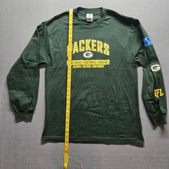 NFL Team Apparel Green Bay Packers Long Sleeve T-Shirt Green Mens Large