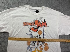 Space Jam Mad Engine Shirt Mens Large White Tune Squad Bugs Graphic Tee NWT