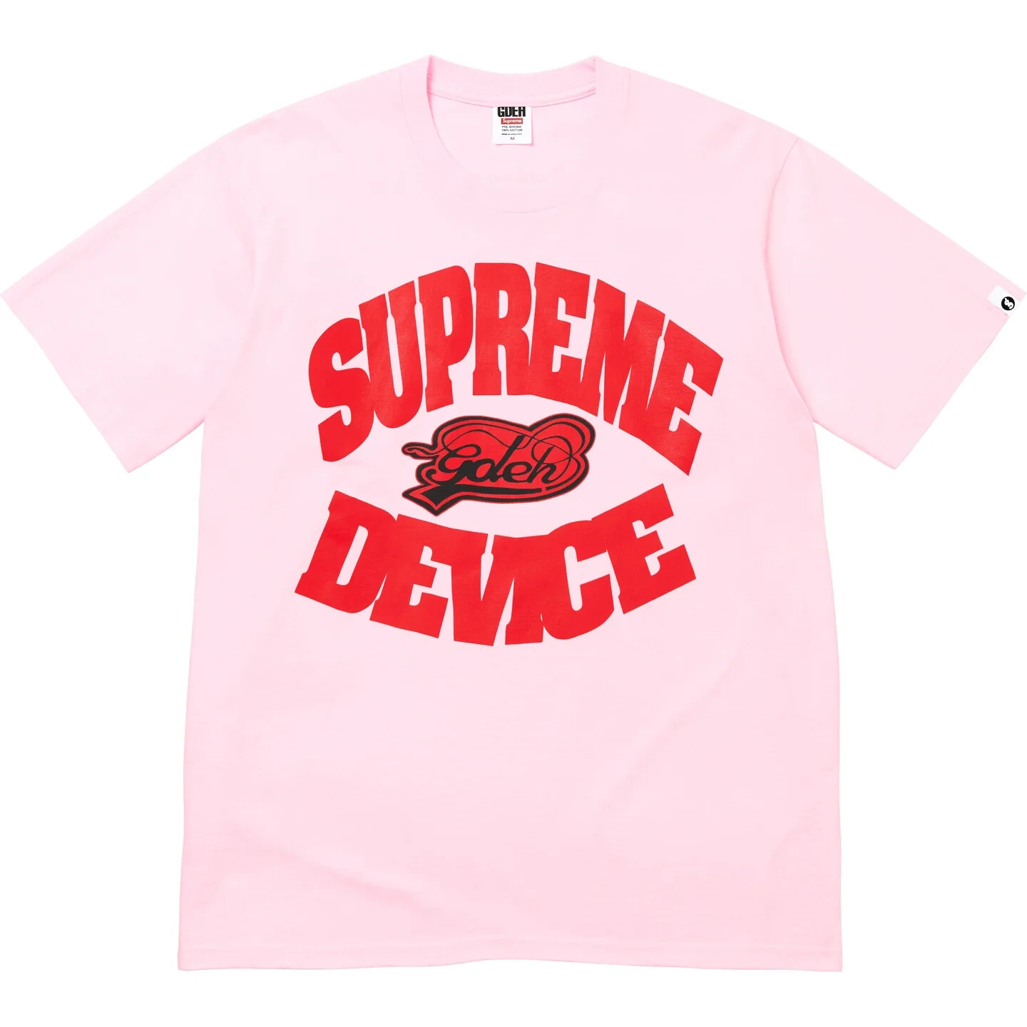 Supreme SS25 GOODENOUGH Device Graphic Logo Tee Light Pink Size XXL New IN HAND gallery