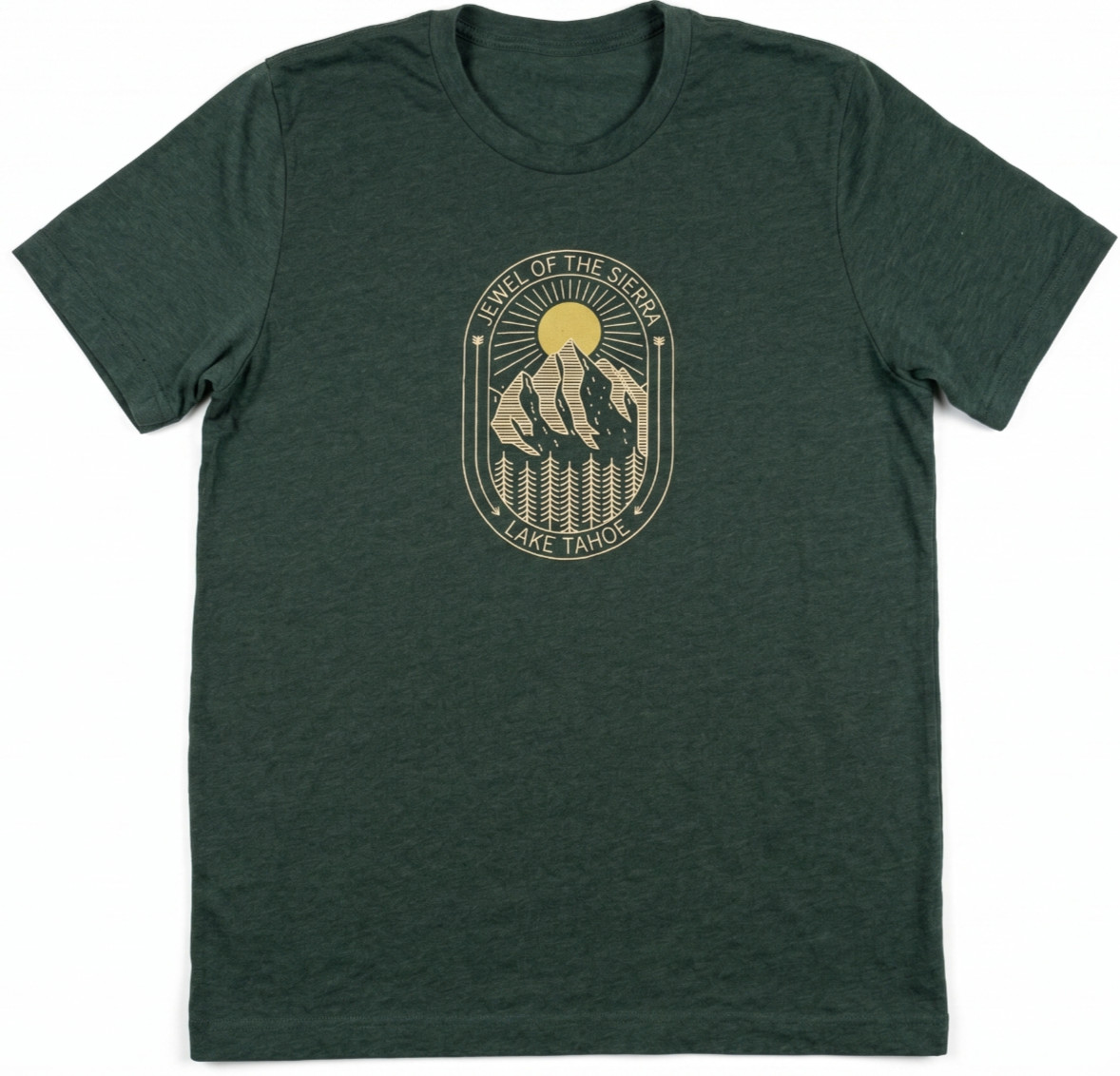 MEN'S TSHIRT: Lake Tahoe Nevada Sierra Mountains Outdoor Nature Travel MEDIUM M gallery
