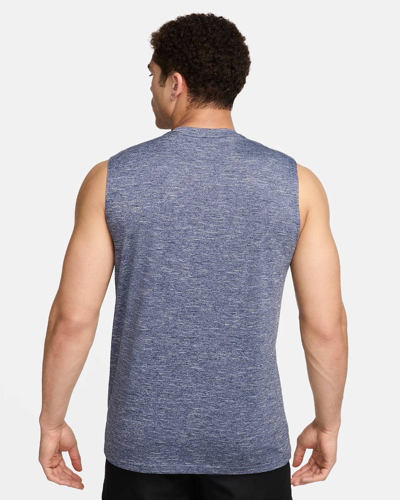 NWT NIKE MEN'S HYDROGUARD Big & Tall Tank Top Swim T-Shirt Heather Navy Blue gallery