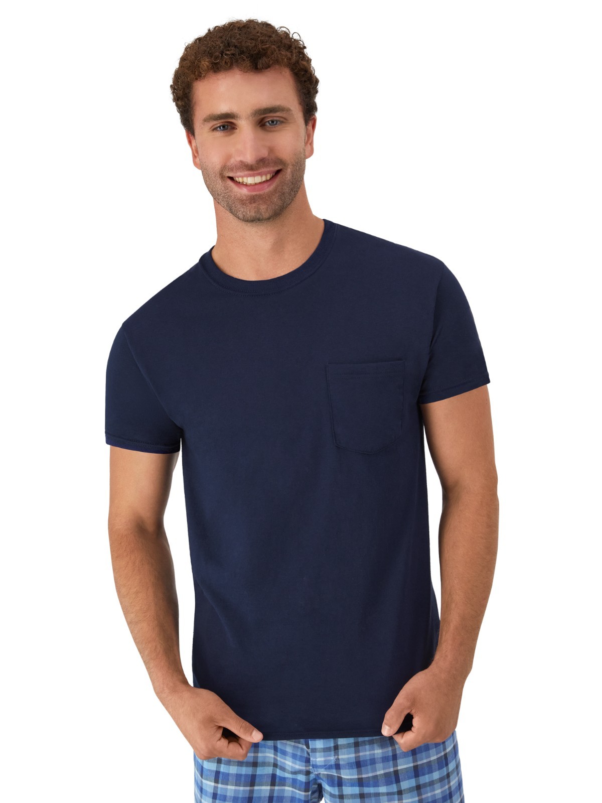 6 Pack Hanes Men's Value Pack Assorted Pocket T-Shirt Undershirts Size S - 3XL gallery
