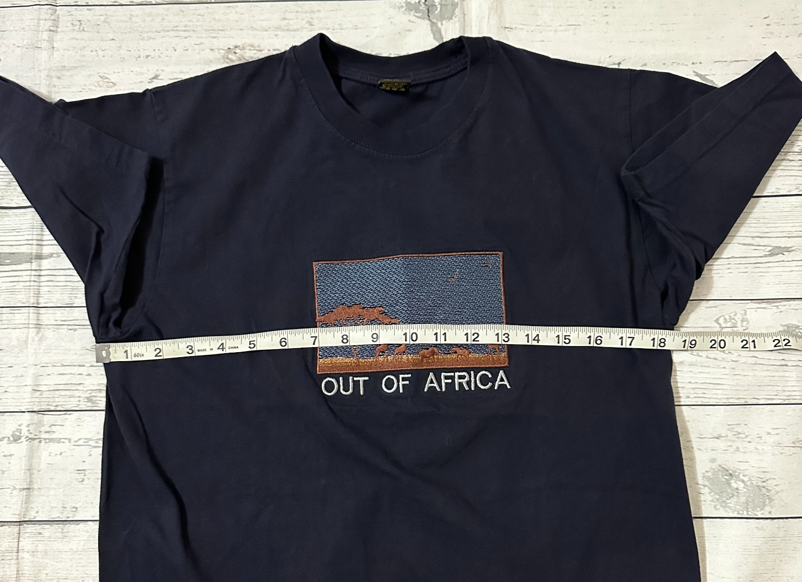 Out Of Africa Punch Mens T-Shirt 100% Cotton Made in Kenya Size M Black gallery