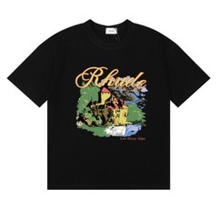 RHUDE 15 STYLE Men High Quality Leisure Cotton Short Sleeve Polo T-Shirt M-2XL