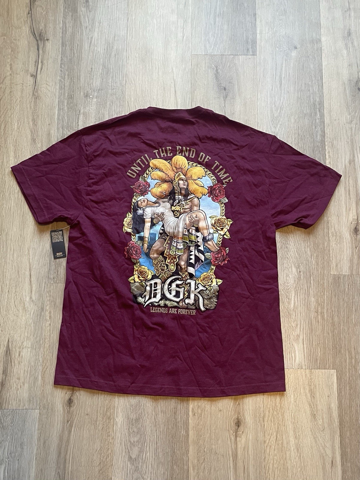 NEW DGK Legends Are Forever T-Shirt Burgundy Men’s Size Large gallery