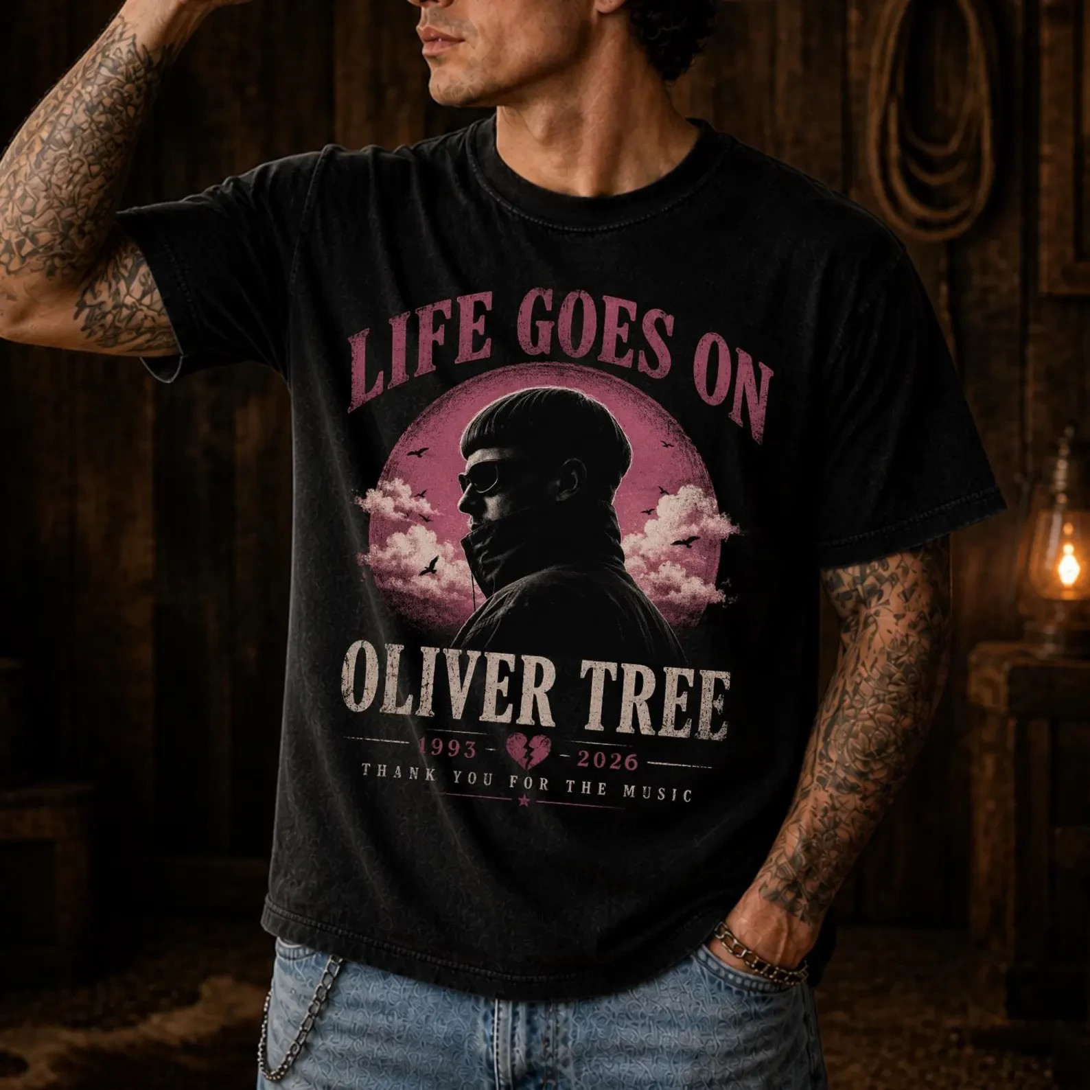 Life Goes On Shirt, Oliver Tree Tribute Tee, Memorial T Shirt gallery