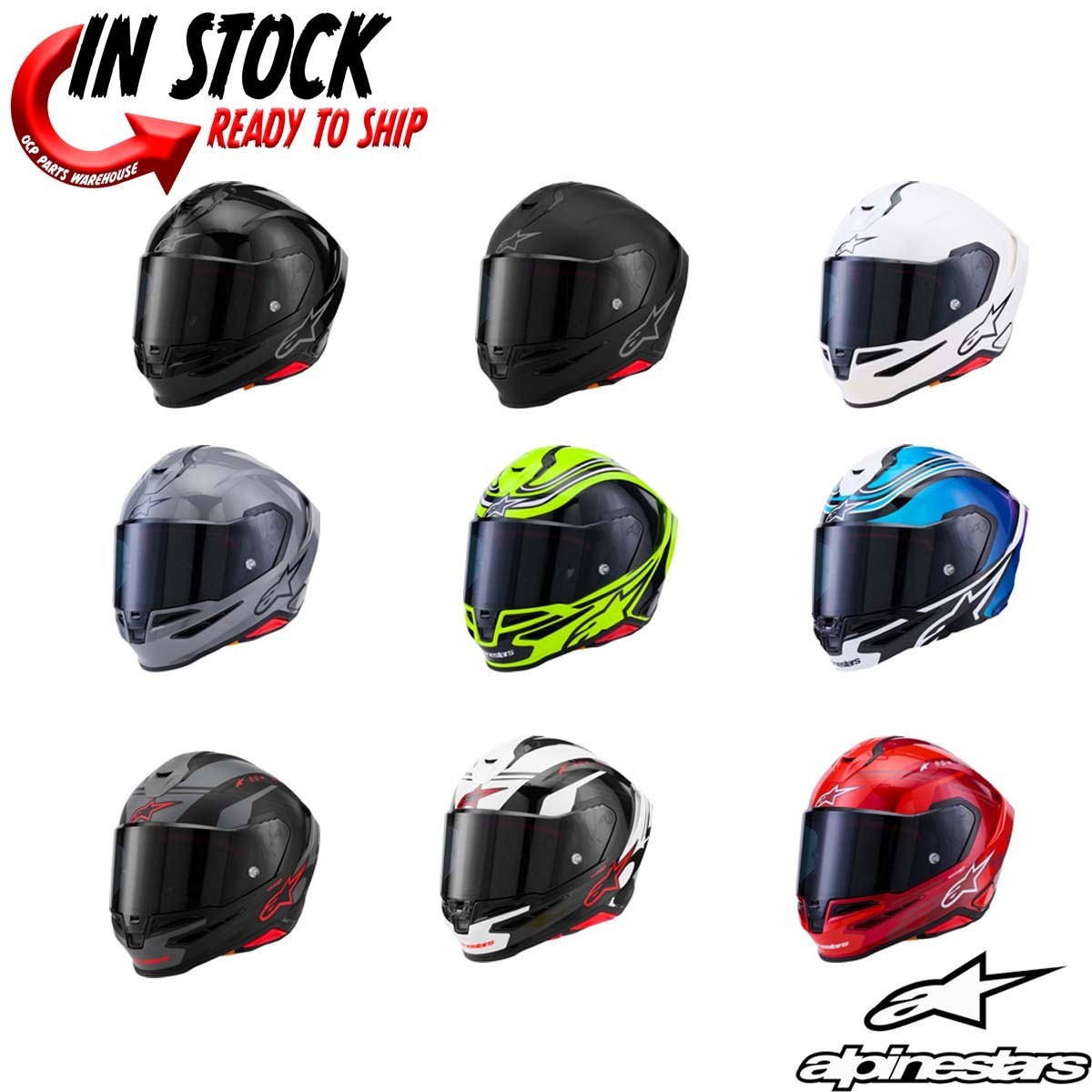 NEW! ALPINESTARS SUPERTECH R7 MOTORCYCLE HELMET – PICK SIZE & COLOR