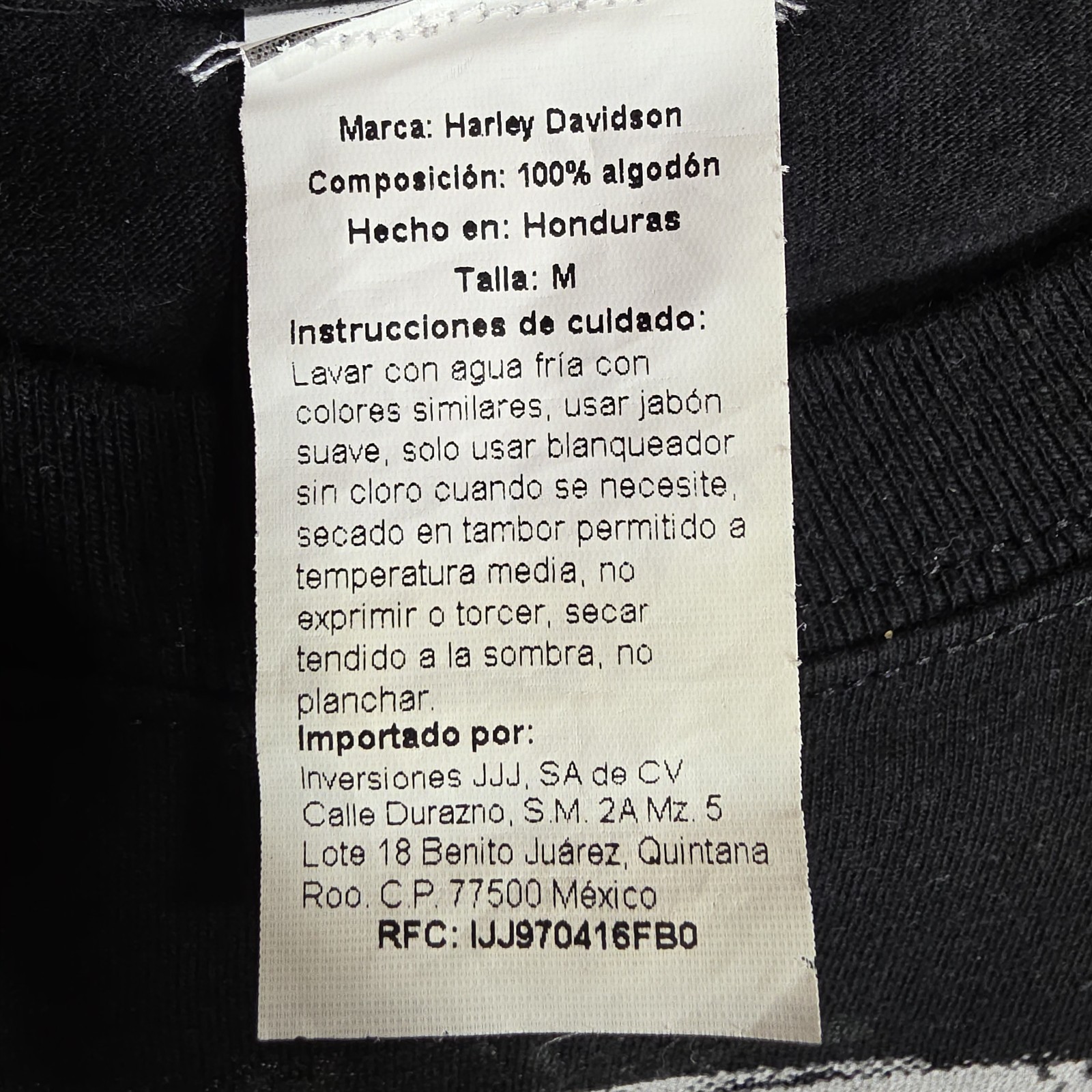Harley Davidson Graphic T-Shirt Mens Medium Tall Black Antique Motorcycle Mexico gallery