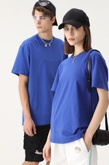 Pure cotton short-sleeved round-neck loose solid-color T-shirt, 3 pack / 5 pack