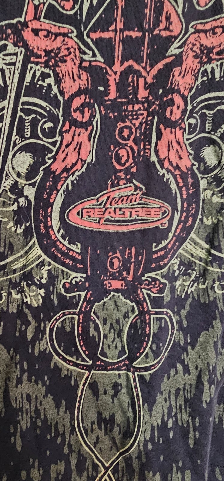 Y2K Team Realtree Shirt Mens Large Black Bold Cobra Eagle All Over Print Grunge gallery