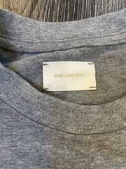 Aimé Leon Dore Men’s Gray Solid Crew Neck Short Sleeve T-Shirt, Size XL