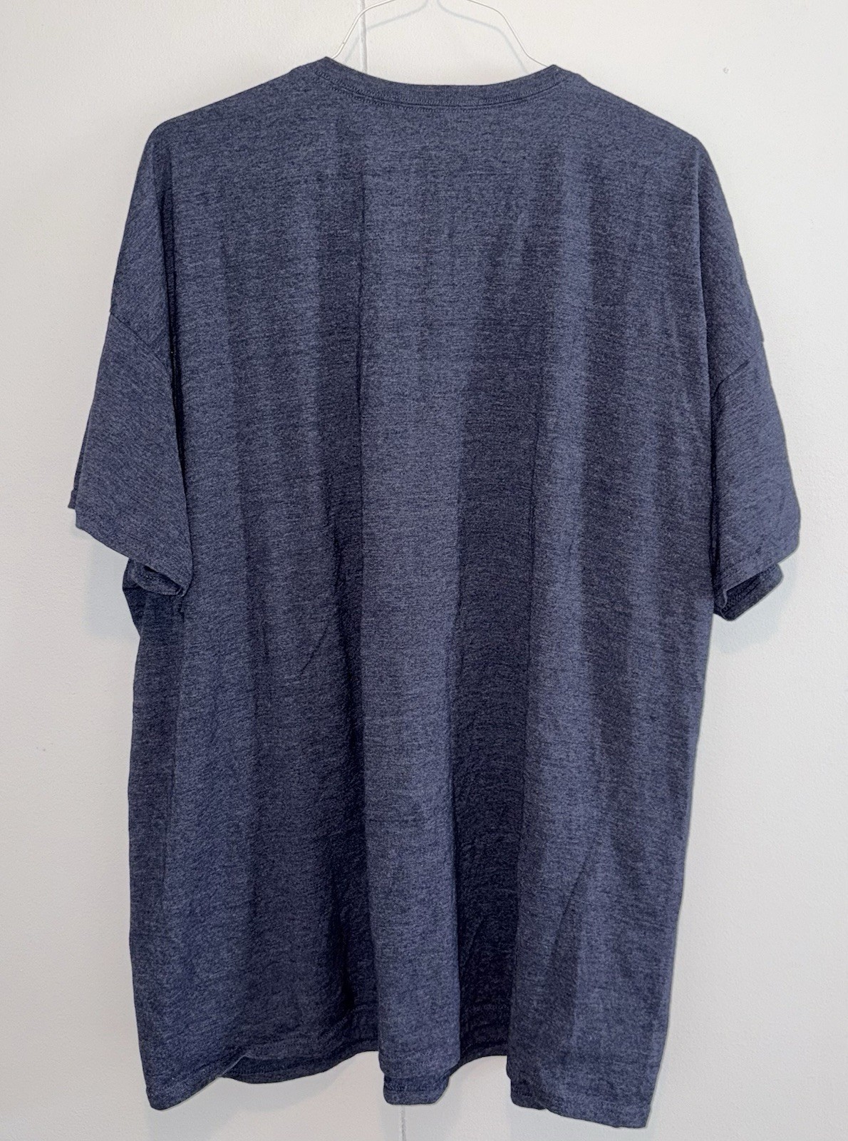 Fruit of the Loom Platinum T Shirt Men’s 3XL Blue Heather Pocket Tee gallery