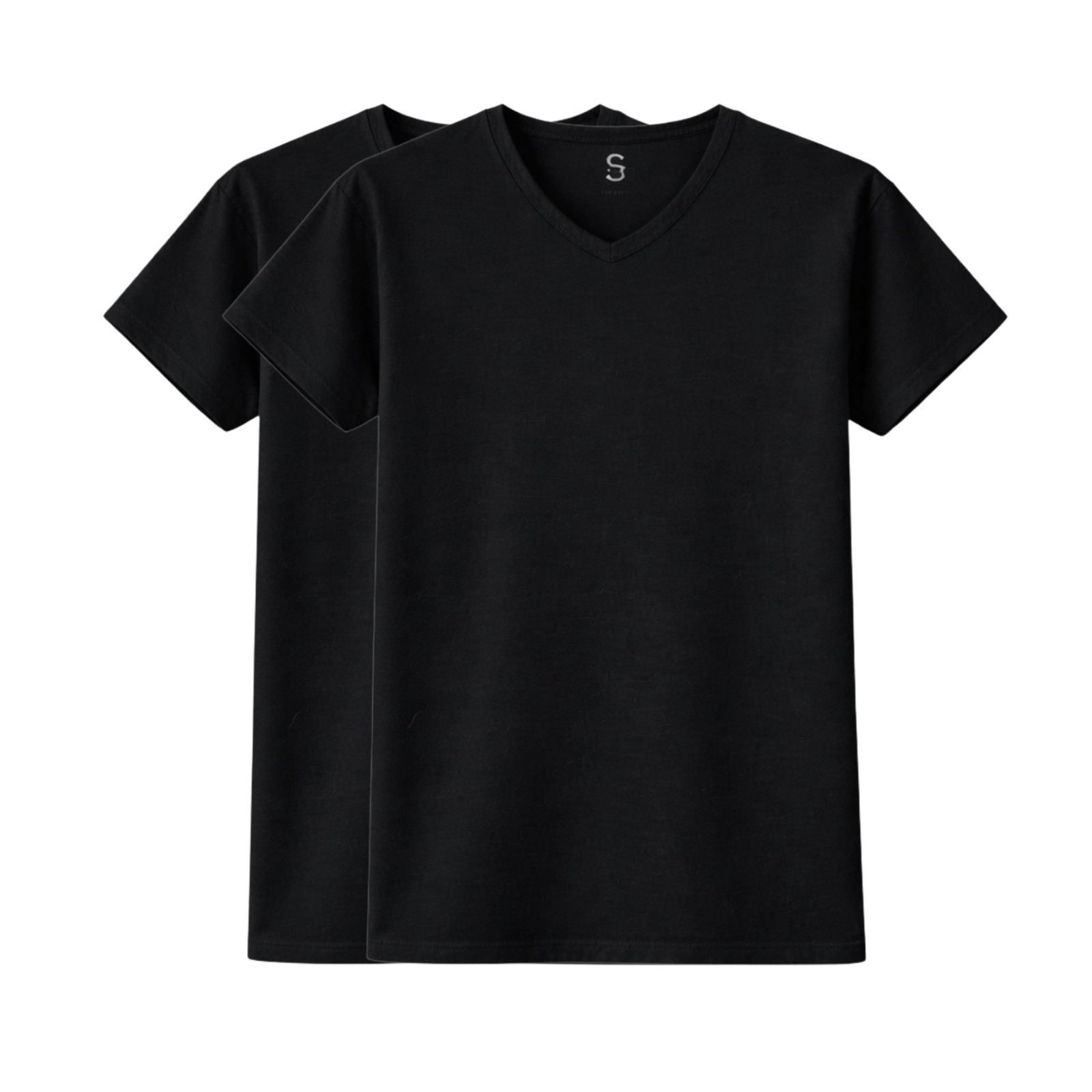 SilkCut V-Neck Mens Undershirts - 2 Pack gallery