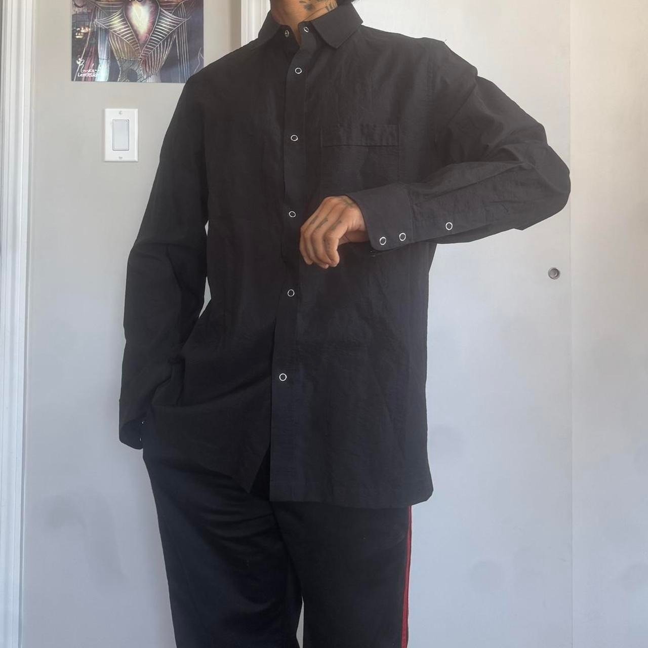 Aime Leon Dore black button up shirt Size S but can fit medium. gallery